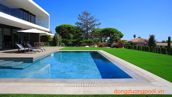 Kích thước bể bơi gia đình tiêu chuẩn đạt giá trị thẩm mĩ và kiến trúc hiện đại